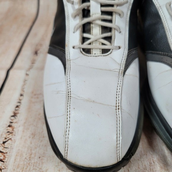 Nike Heritage Golf Men’s White Black Cleats‎ Shoes 418624-101 US Size 9 - Picture 6 of 11